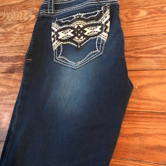 Hydraulic Dark Wash Capri 💎 - Picture 3 of 3